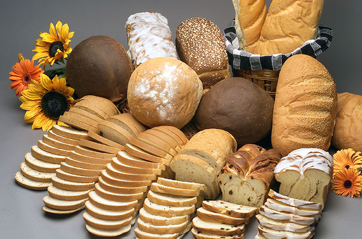 Bakery department with a variety of freshly baked goods on display at Super One Foods.