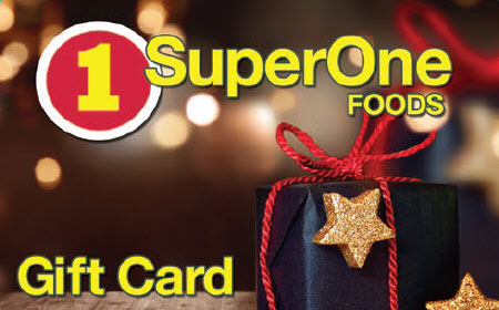 Super One Foods Gift Card Holiday Design