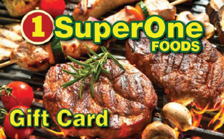 Super One Foods Gift Card Meat Design